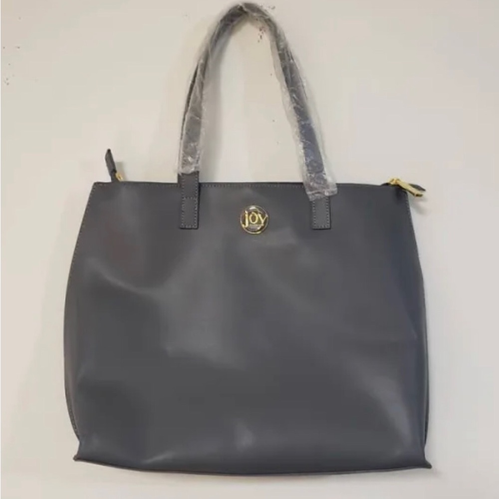 JOY E*Lite Couture Luxe Leather Handbag, Gray